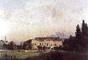 Painting of Castle Harbach in the 19th century, Markus Pernhart